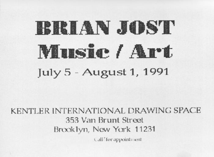 Brian Jost, Music / Art