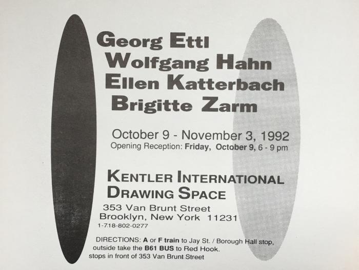 Ettl, Hahn, Katterbach and Zarm, Works on Paper