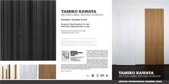 Tamiko Kawata, Beyond Lines, Beyond Surface