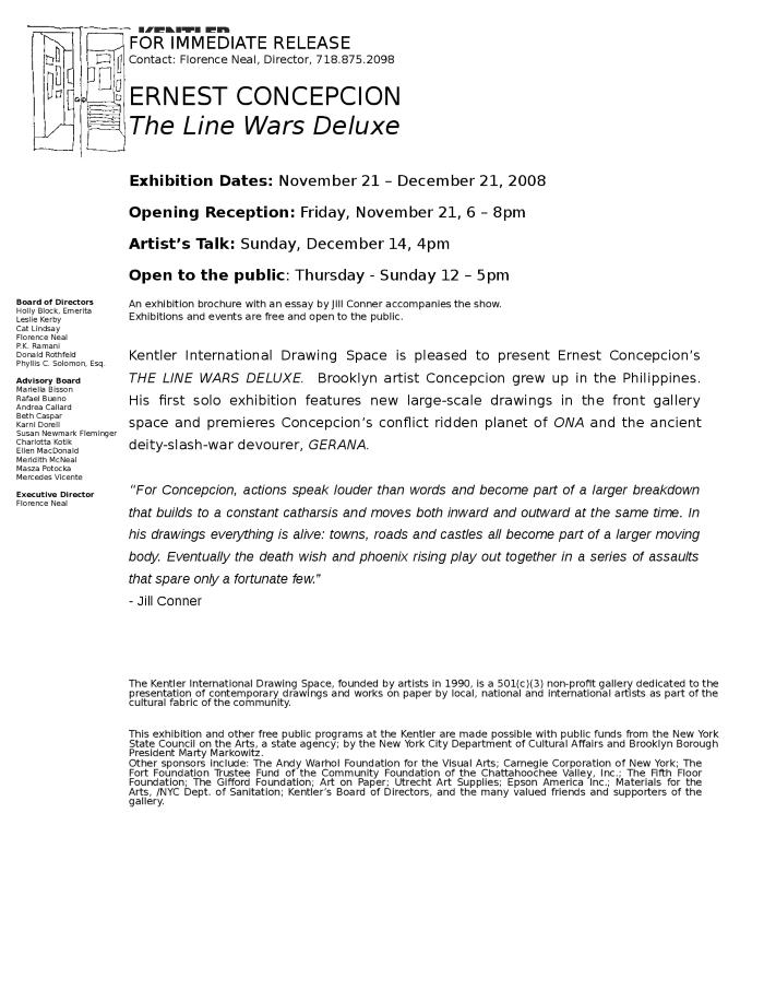Ernest Concepcion, The Line Wars Deluxe