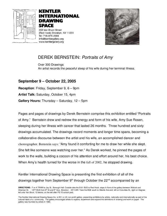 Derek Bernstein, Portraits of Amy