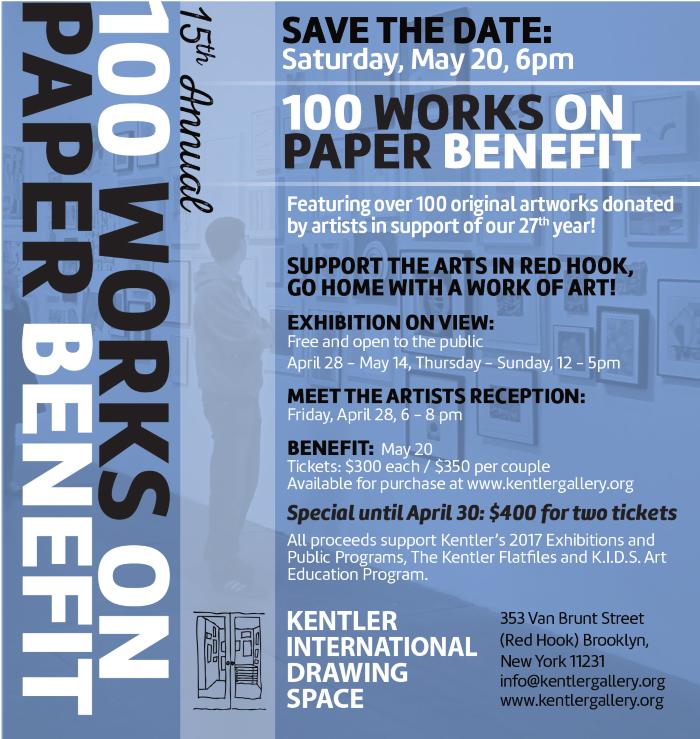 15th Annual 100 Works on Paper Benefit

