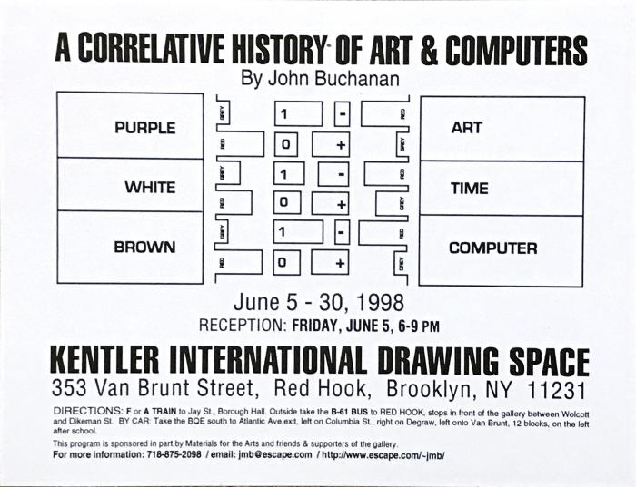 A Correlative History of Art &amp; Computers