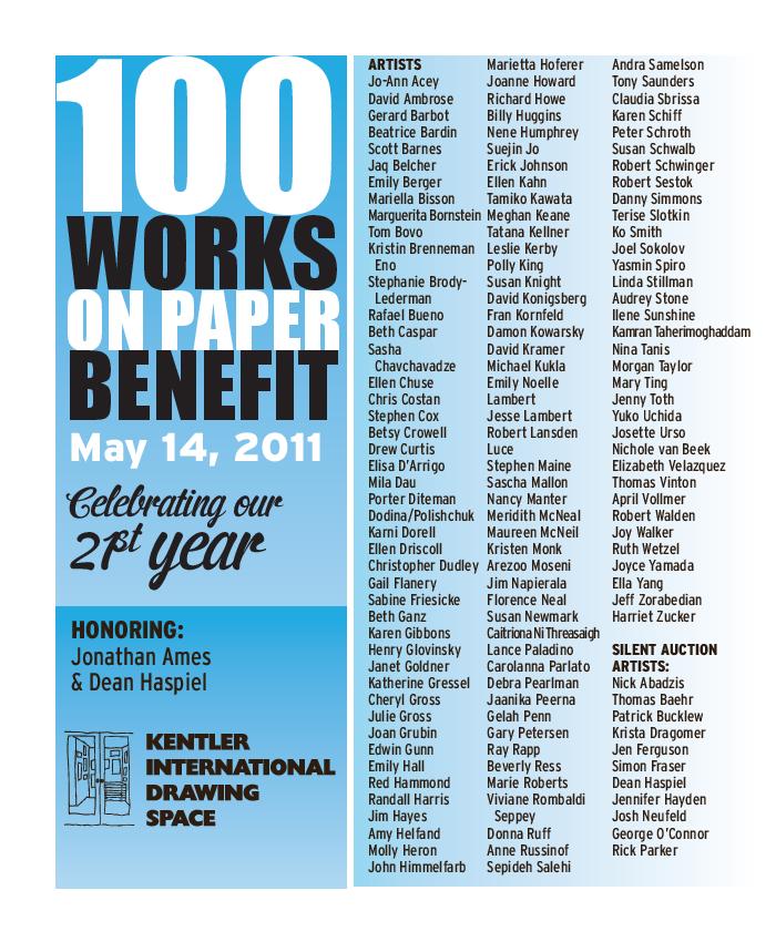 100 Works on Paper Benefit 2011