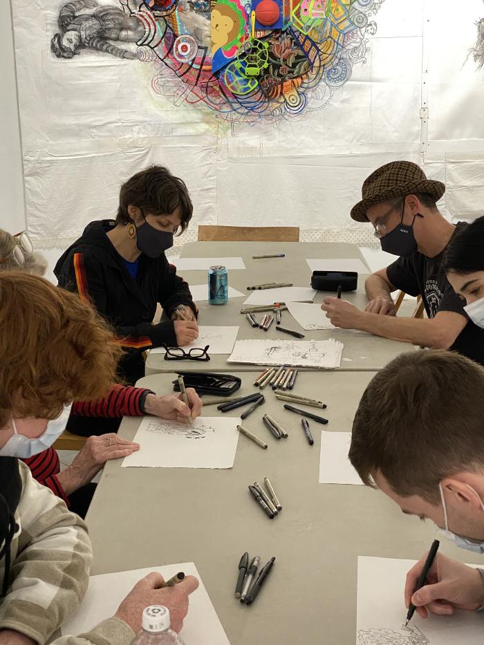 Drawing Together with Julie Peppito and Gideon Kendall